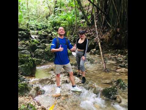 Trekking at Okgok Water Falls, Rota CNMI.