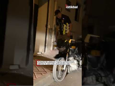 Eskişehir'de plakasını kapatıp polisten kaçtı: 200 bin TL ceza yedi, ehliyetinden oldu