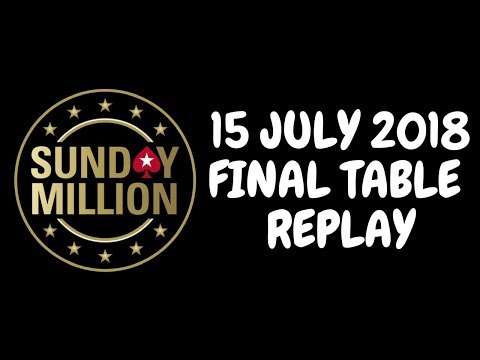 $215 Sunday Million 15 July 2018: Final Table Replay (Cards-Up)