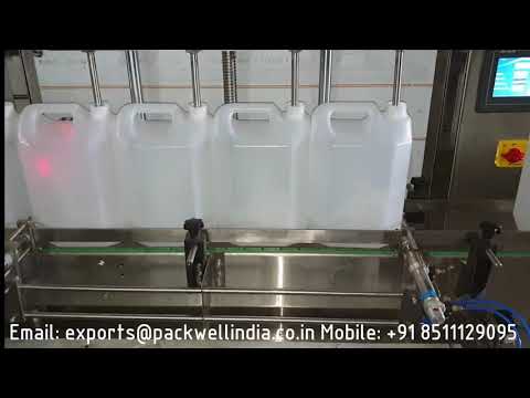 Automatic Hand Wash Liquid Filling Machine 50ml To 5000ml Capacity