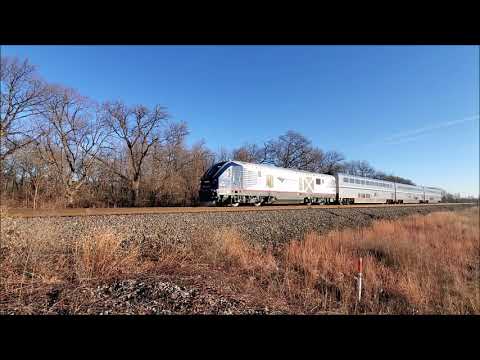 {AMTRAK} WB on the NS Chicago Line on 12 10 2020