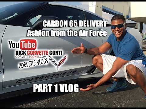 DELIVERY of 2018 CARBON 65 CORVETTE to AIR FORCE MEMBER   PART 1 Video