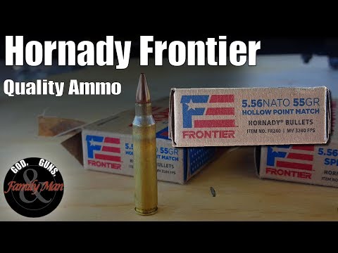 AMMO: HORNADY FRONTER 22355 GR.FM