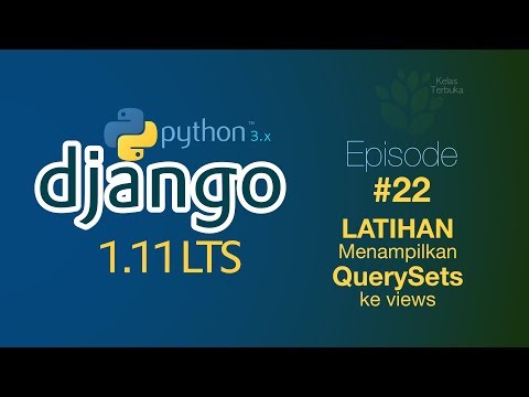 Belajar Django 22 Latihan Querysets ke Views