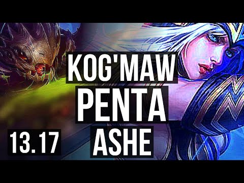 KOG'MAW & Soraka vs ASHE & Blitzcrank (ADC) | Penta | NA Master | 13.17