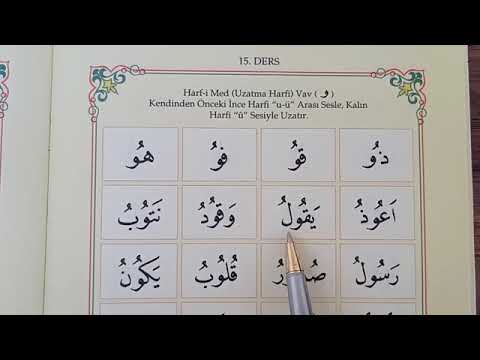 Elif-Ba Kitabı 15.ders Harfi Med Vav (Hafız Osman Mantam)