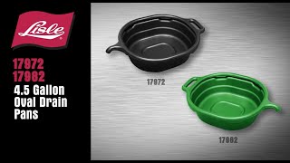 17982 4.5 Gallon Oval Drain Pan [Green] - video thumbnail 2
