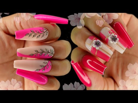 2 DISEÑOS de uñas para MANOS FÁCILES Y SENCILLOS💅😍