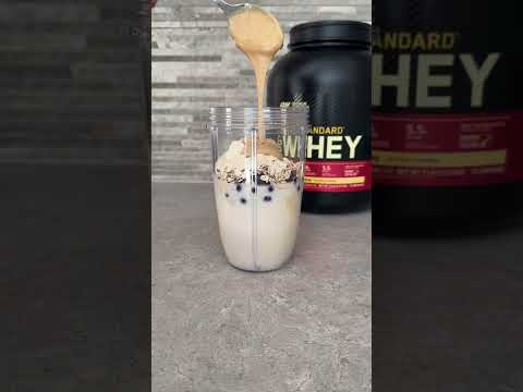 Peanut butter and Vanilla Protein Smoothie!