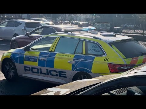 London Met Police Dog Section Responding on A406