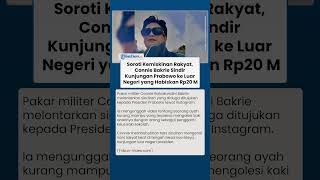 Soroti Kemiskinan Rakyat, Connie Bakrie Sindir Kunjungan Prabowo ke Luar Negeri yang Habiskan Rp20 M
