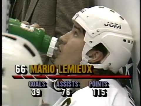 March 24, 1992 - Pittsburgh Penguins at Detroit Red Wings - First Period