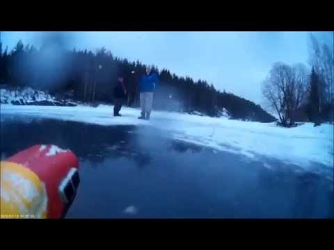 2014.01.13 Røskestadvannet  Frozen Lake Fun
