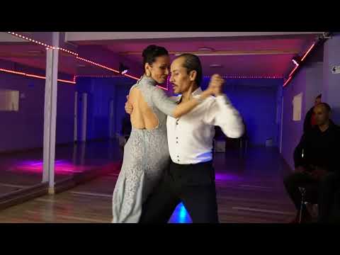  John Galindo  and  Marisol Rivas  are  dancing  to  the  tango  "  El Cencerro  "  by  Juan D'Arienzo  in  2023