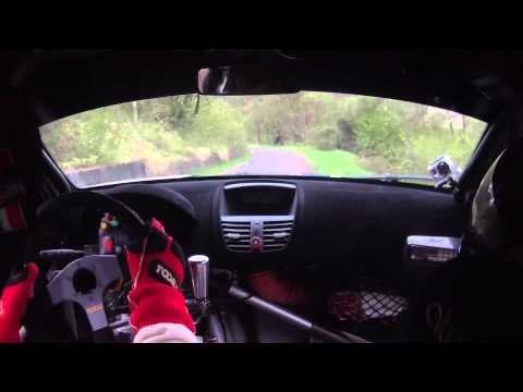 CameraCar Rally delle Langhe 2012 Marenco - Verna Peugeot 207 S2000 Foratura e uscita di strada