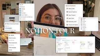 How I use Notion to Organise My Life and Business - Notion Tour 2024