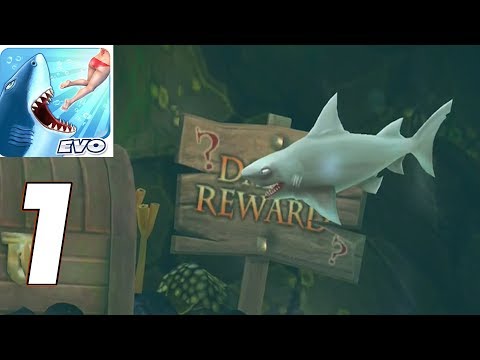 Hungry Shark Evolution - Gameplay Walkthrough part 1 - Reef Shark