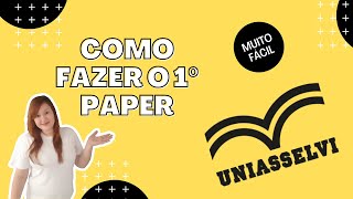 Como fazer o primeiro Paper da Uniasselvi | Tutorial completo e passo a passo de maneira super fácil