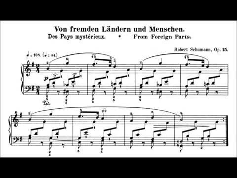 Schumann: Kinderszenen Op.15 No.1 in G Major (Horowitz)