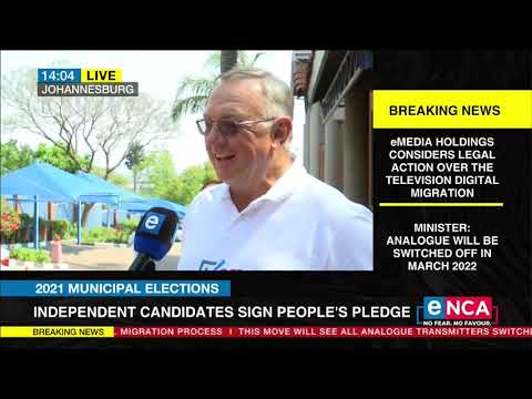 2021 Municipal Elections Independent candidates sign people's pledge