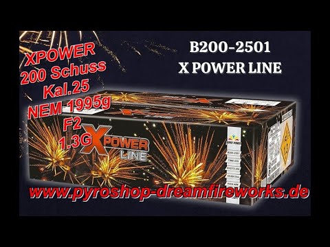 B200-2501 X POWER LINE www.dreamfireworks.de #fireworks #pyro  #feuerwerk #vuurwerk #polenböller