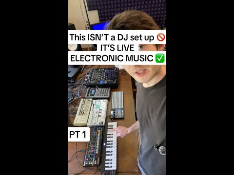 This ISN’T a DJ set up 🚫 It’s LIVE ELECTRONIC MUSIC ✅ #shorts