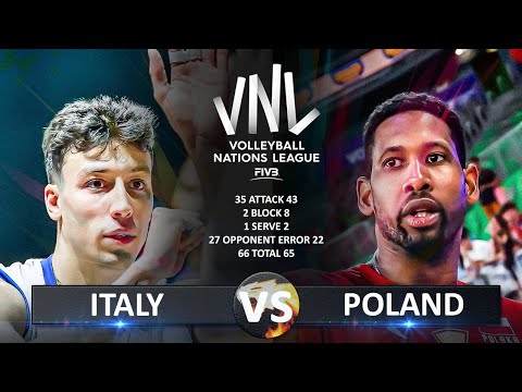 Italy vs Poland | Men's VNL 2024