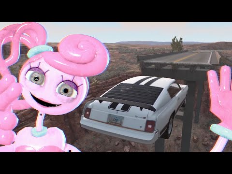 Mommy Long Legs vs Car | Poppy Playtime in BeamNG | Fatal Crash 1