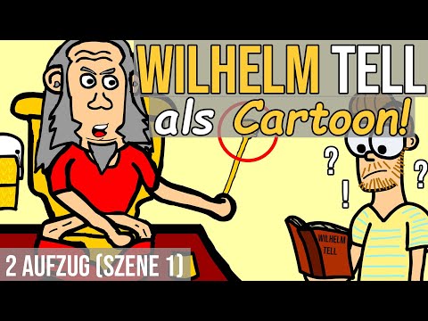 Familienstreit! | Wilhelm Tell (Schiller) zusammengefasst als Cartoon: 2. Aufzug (Szene 1)