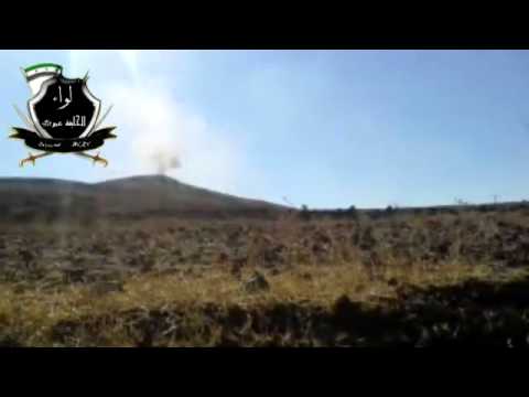 استهداف قوات النظام على أطراف قمة تل المال في ريف درعا من قبل لواء الخلفة عمر ضمن مجريات معركة فالمغيرات صبحا