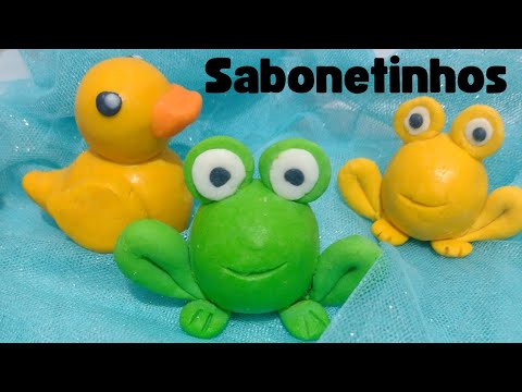 Como fazer lembrancinhas de sabonete / sabonete caseiro/ sapinho sem molde