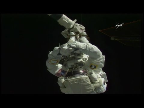 International Space Station U.S. EVA 49 (time lapse)