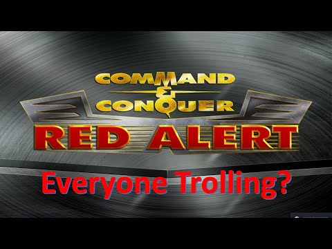 Command and Conquer Red Alert Remastered  1v3 (Very strange game, everyone trolling?)