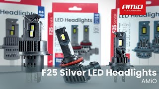 LED žárovky H4 | H19 AMIO F25 SILVER FULL CANBUS, 4700 LM