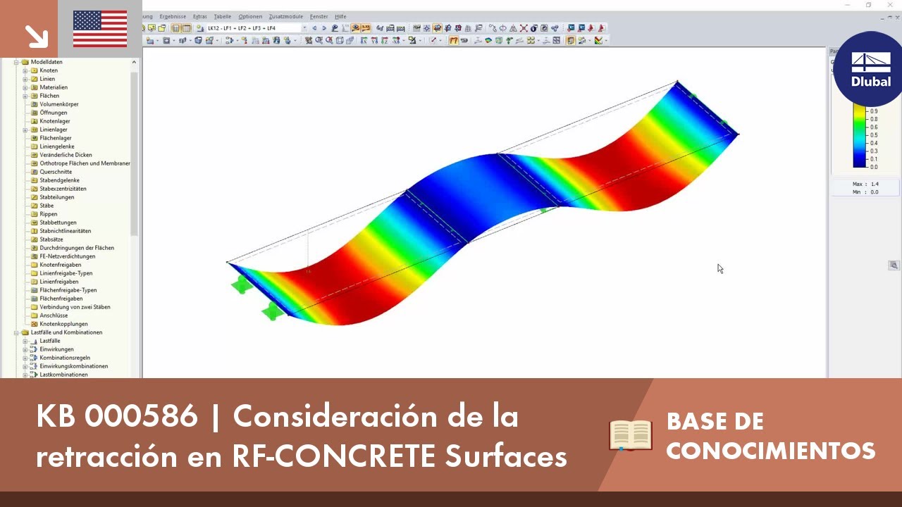 KB 000586 | Consideración de la retracción en RF-CONCRETE Surfaces