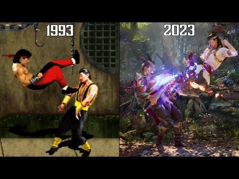 Liu Kang "Bicycle Kick" Evolution  - Mortal Kombat 1-12 (1992-2023) 4K