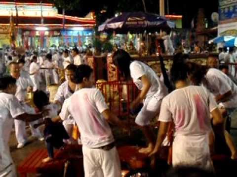 Vegetarian Festival - Bridge crossing for purification