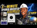 3 Minute Hybrid Inverter Installation Guide Easy Solar Setup