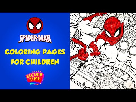 Spider-Man vs Dr. Octopus Coloring Pages | Learn Colors