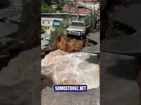 Situación de emergencia en El Hatillo por rotura de una tubería en el sector La Toma de La Guairita