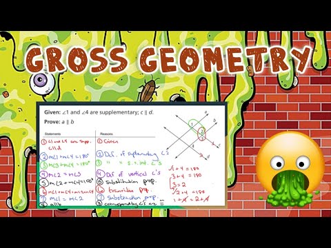 Gross Geometry: Two-Column Proof: Proving Lines Parallel