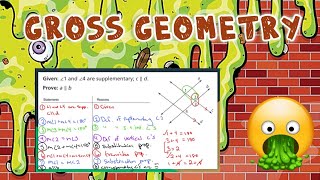 Gross Geometry: Two-Column Proof: Proving Lines Parallel