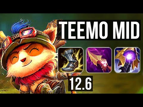 TEEMO vs TWISTED FATE (MID) | 2.6M mastery, 1000+ games, 9/3/8, Dominating | KR Diamond | 12.6