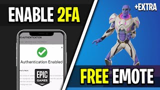 How to Enable 2FA In Fortnite & Get A FREE EMOTE! (Two Factor Authentication - QUICK METHOD)