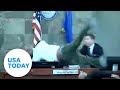 Watch: Defendant lunges at judge during sentencing | USA TODAY