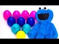 Surprise eggs Unboxing Cookie Monster Toys Huevos Kinder Sorpresa egg by Unboxingsurpriseegg