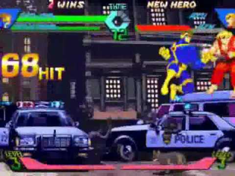 X-men VS Street Fighter Cyclops 100% combo in all characters by jonh0