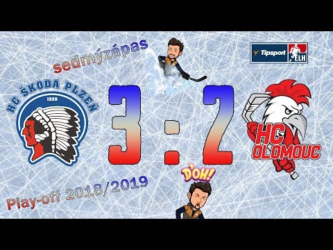 Čtvrtfinále play-off hokejové extraligy - 7. zápas: HC Škoda Plzeň - HC Olomouc
