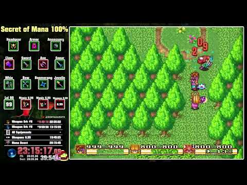Secret of Mana 100% speedy run into 2023 [Part 7, End]