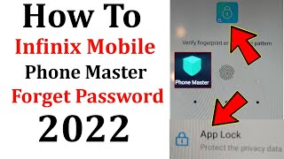 phone master app lock forgot password infinix